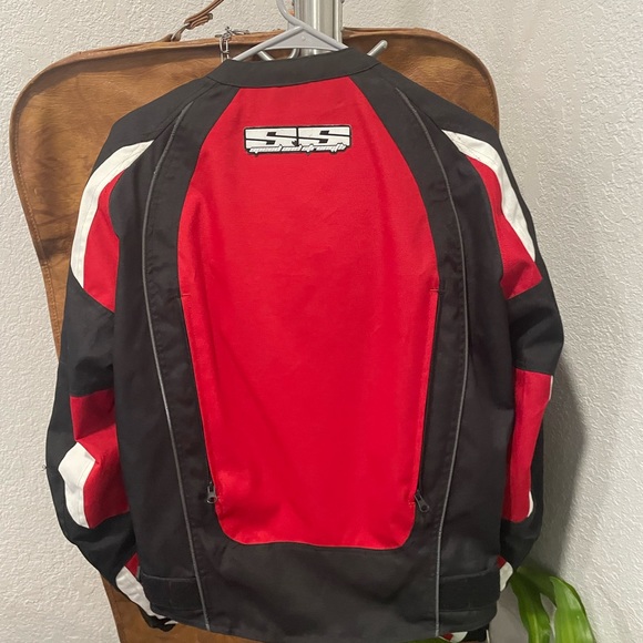 Motorcycle Jacket Speed and Strength Mens size small Black,red and - Picture 2 of 5
